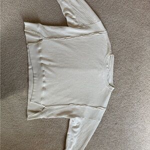 Women's Cream Textured Top
